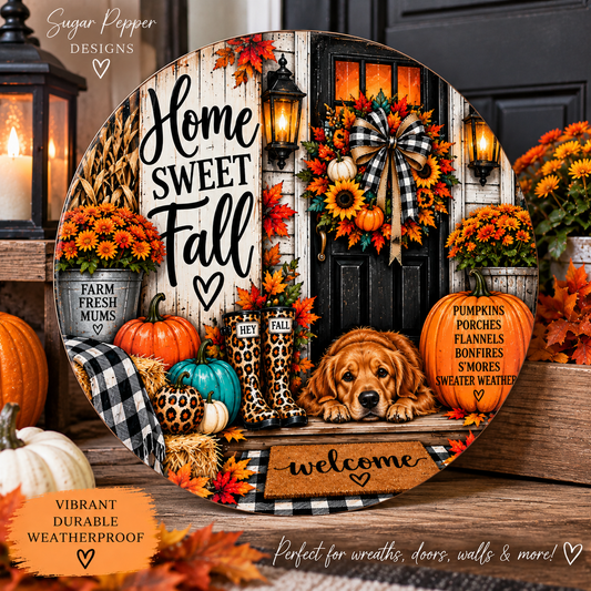 Hey Boo Ghost Halloween Aluminum Wreath Sign 👻🎃