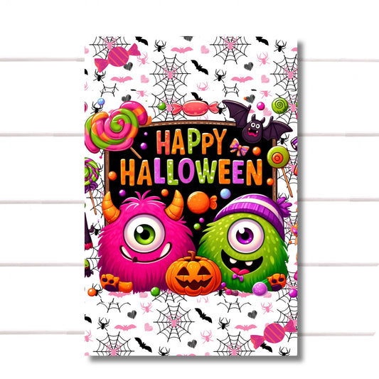 Wreath Sign, Halloween Wreath Sign, One Eyed Monster Wreath Sign, Whimsical Halloween Sign, Sugar Pepper Designs, Sign For Wreath