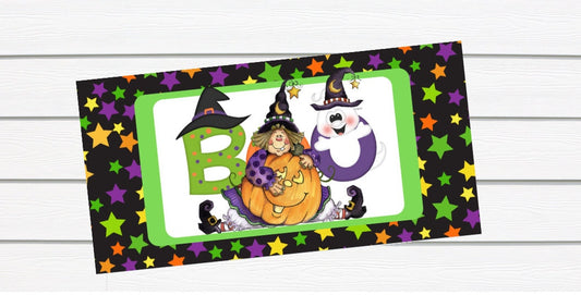 Halloween Wreath Sign, Boo Pumpkin Wreath Sign, Sugar Pepper Designs Signs For Wreaths Door Decor