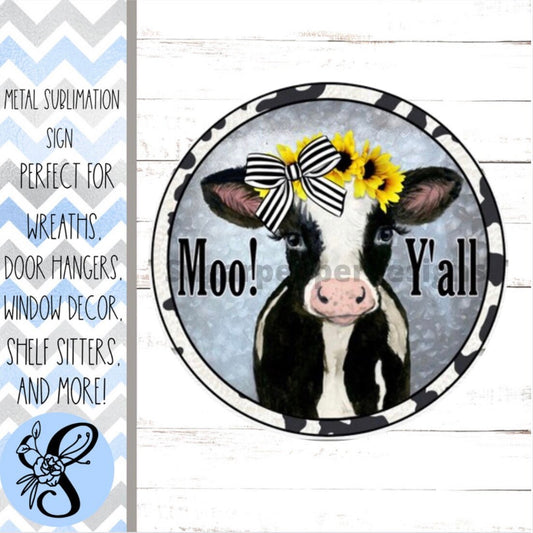 Wreath Sign, Cow Wreath Sign, Farmhouse Wreath Sign, Everyday Wreath Sign Sugar Pepper Design Door Decor Sign For Wreath
