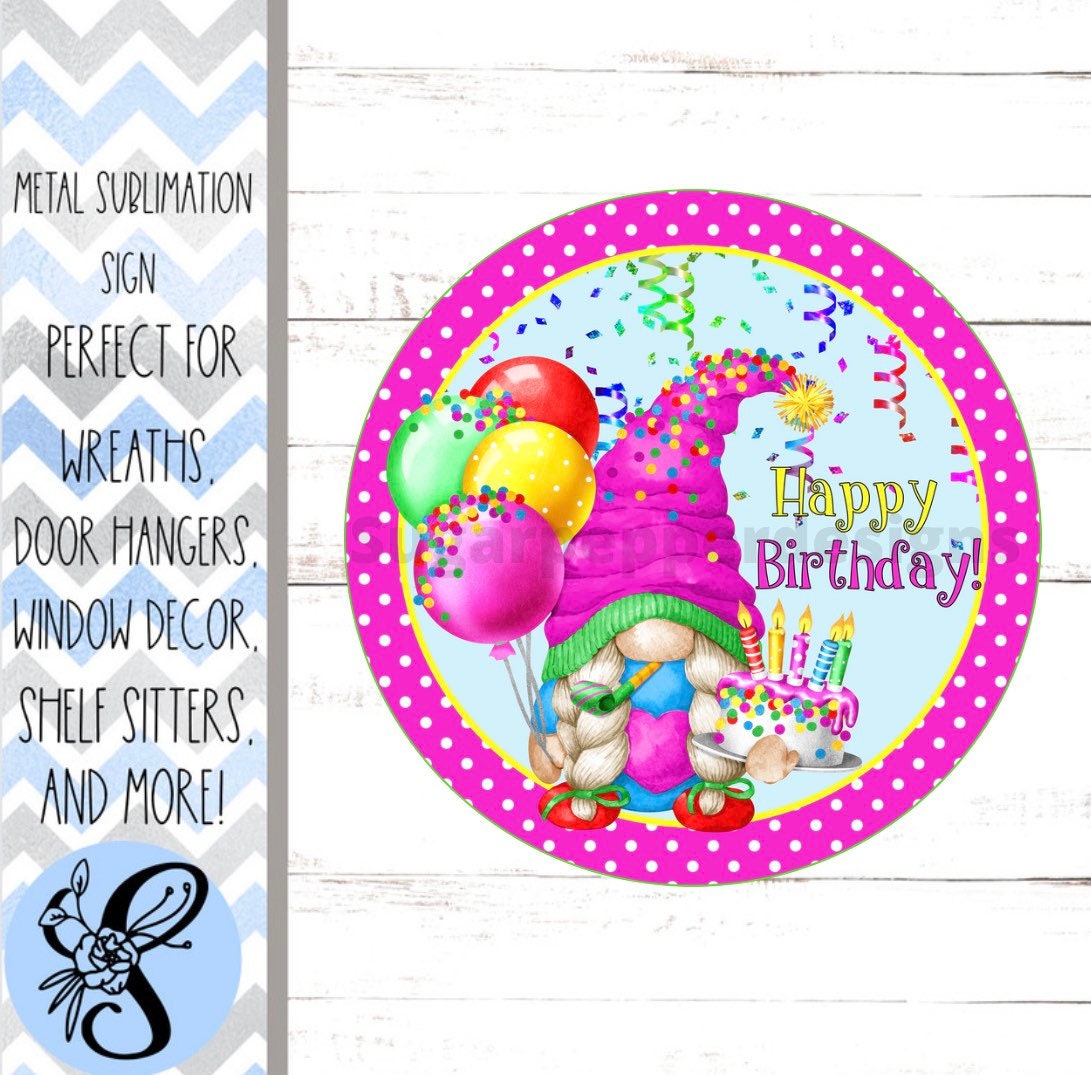 Wreath Sign, Wreath Sign, Happy Birthday Wreath Sign, Sugar Pepper Designs, Sign For Wreath, Door Decor, Birthday Party Supplies