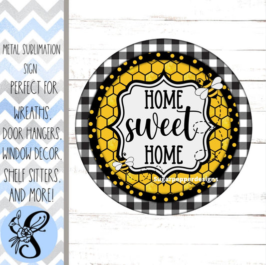 Wreath Sign, Wreath Sign, Sunflower Wreath Sign, Bee Wreath Sign, Sugar Pepper Designs, Sign For Wreath, Door Decor