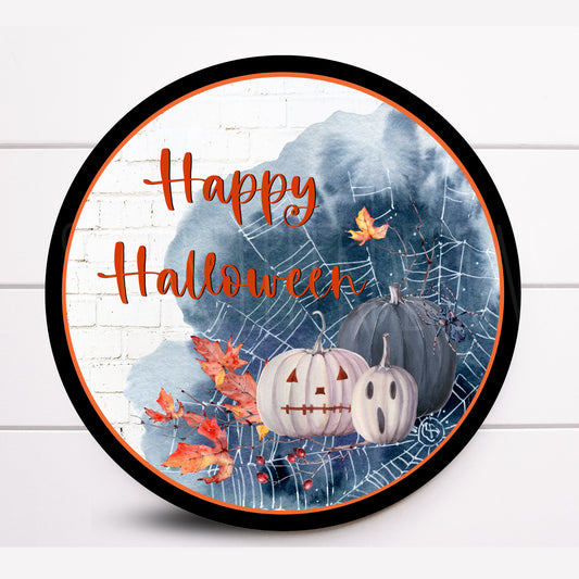 Wreath Sign, Halloween Wreath Sign, Pumpkin Wreath Sign, Sugar Pepper Design, Door Decor, Sign For Wreath
