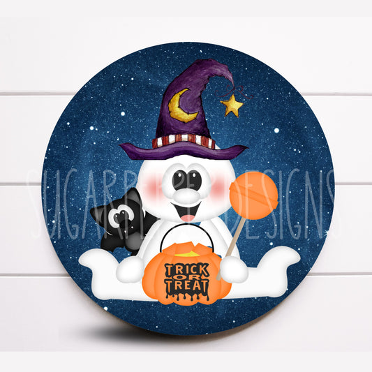 Wreath Sign, Halloween Wreath Sign, Pumpkin Wreath Sign, Ghost Wreath Sign, Sugar Pepper Designs, Door Decor, Sign For Wreath