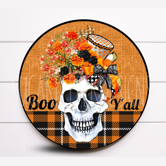 Wreath Sign, Halloween Wreath Sign, Skull Wreath Sign, Wreath Sign, Sugar Pepper Designs, Door Decor, Sign For Wreath