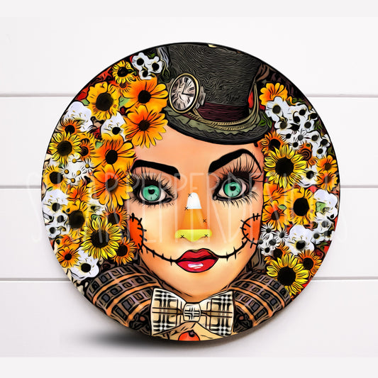 Wreath Sign, Scarecrow Wreath Sign, Halloween Wreath Sign, Candy Corn Wreath Sign, Sugar Pepper Designs, Signs For Wreath