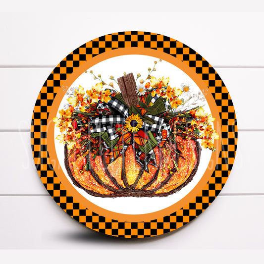 Wreath Sign, Halloween Wreath Sign, Pumpkin Wreath Sign, Sugar Pepper Designs, Door Decor, Sign For Wreath