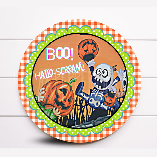 Wreath Sign, Halloween Wreath Sign, Pumpkin Wreath Sign, Cute Halloween Wreath Sign, Sugar Pepper Designs, Door Decor, Sign For Wreath