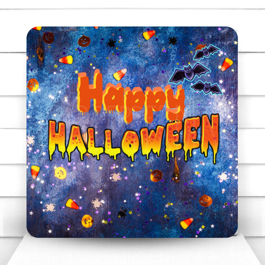 Wreath Sign, Halloween Wreath Sign, Happy Halloween Wreath Sign, Sugar Pepper Designs, Sign For Wreath, Door Decor