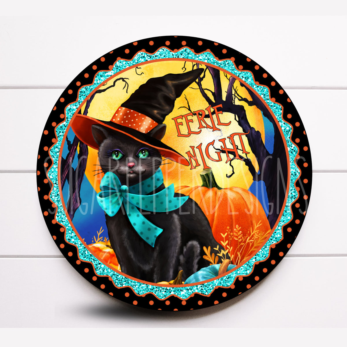 Wreath Sign, Halloween Wreath Sign, Boo Wreath Sign,Sugar Pepper Designs, Door Decor Sign For Wreath