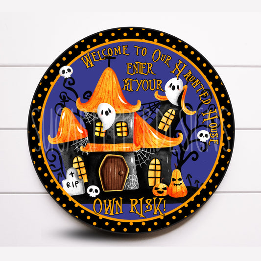Wreath Sign, Halloween Wreath Sign, Boo Wreath Sign,Sugar Pepper Designs, Door Decor Sign For Wreath